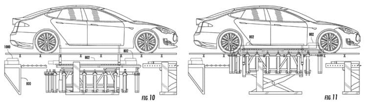 Как меняются батареи в Tesla. Замена батареи на Tesla. Фото.